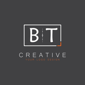 initial monogram logo for Creative with square style design.