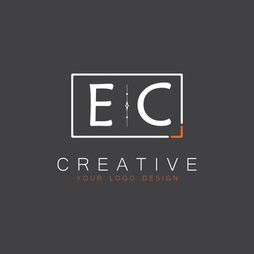 initial monogram logo for Creative with square style design.