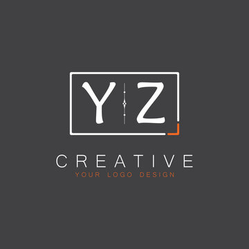 initial monogram logo for Creative with square style design.