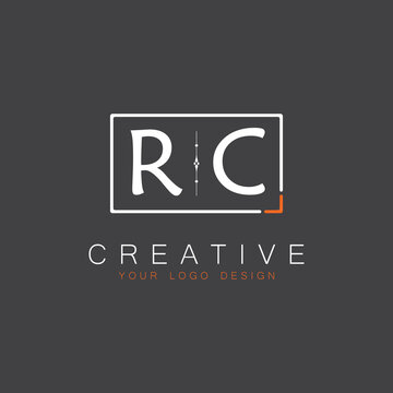 initial monogram logo for Creative with square style design.