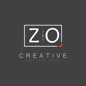 initial monogram logo for Creative with square style design.