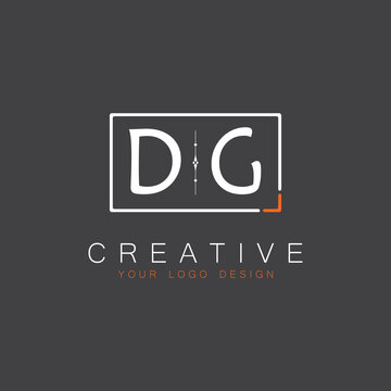 initial monogram logo for Creative with square style design.