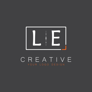 initial monogram logo for Creative with square style design.