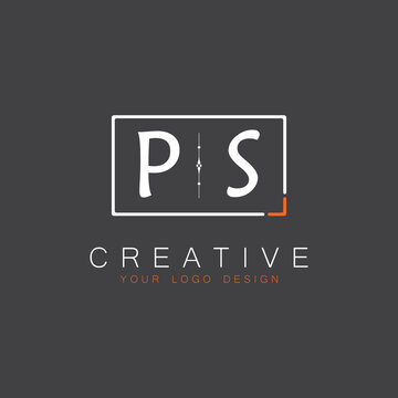 initial monogram logo for Creative with square style design.
