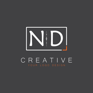 initial monogram logo for Creative with square style design.