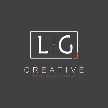 initial monogram logo for Creative with square style design.