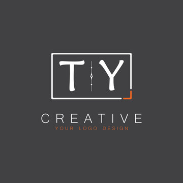initial monogram logo for Creative with square style design.