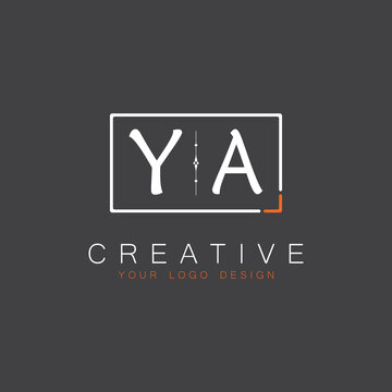 initial monogram logo for Creative with square style design.