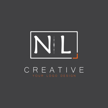 initial monogram logo for Creative with square style design.
