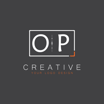 initial monogram logo for Creative with square style design.
