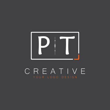 initial monogram logo for Creative with square style design.