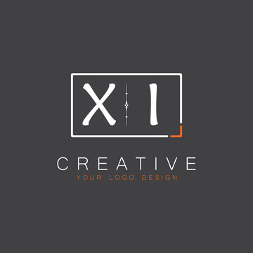 initial monogram logo for Creative with square style design.