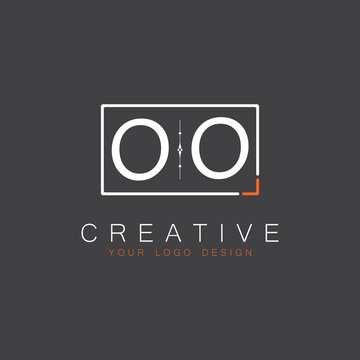 initial monogram logo for Creative with square style design.