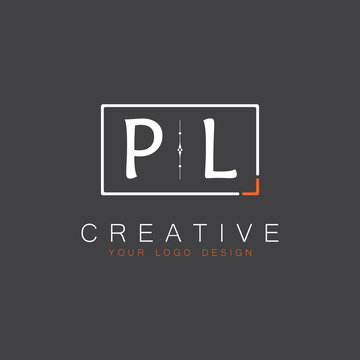 initial monogram logo for Creative with square style design.