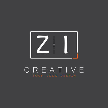 initial monogram logo for Creative with square style design.