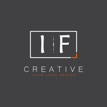 initial monogram logo for Creative with square style design.