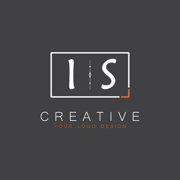 initial monogram logo for Creative with square style design.