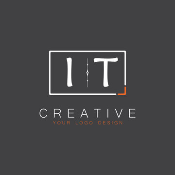 initial monogram logo for Creative with square style design.