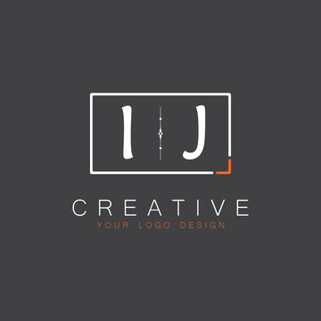 initial monogram logo for Creative with square style design.