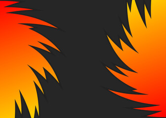 Aufkleber - abstract background with curved spike pattern and with some copy space area
