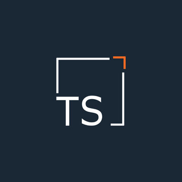 initial monogram logo for Creative with square style design.