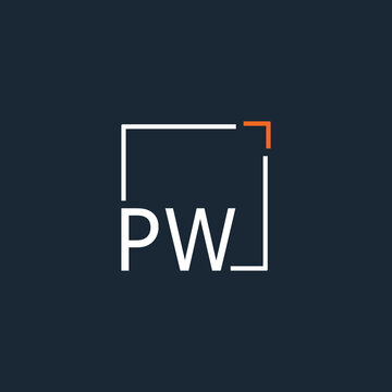 initial monogram logo for Creative with square style design.