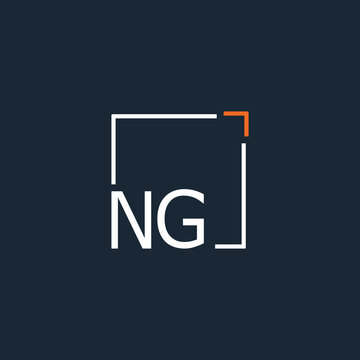 initial monogram logo for Creative with square style design.