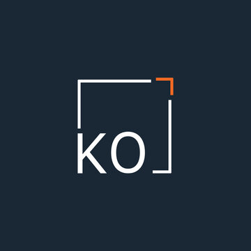 initial monogram logo for Creative with square style design.