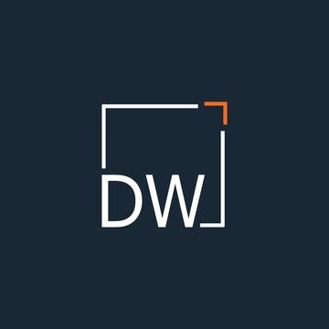 initial monogram logo for Creative with square style design.