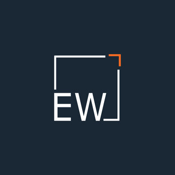 initial monogram logo for Creative with square style design.