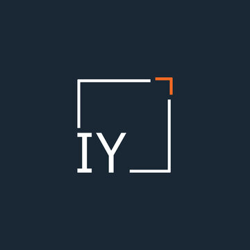 initial monogram logo for Creative with square style design.