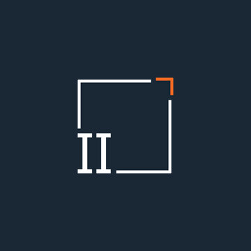 initial monogram logo for Creative with square style design.