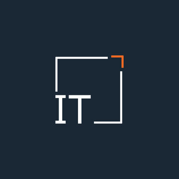 initial monogram logo for Creative with square style design.