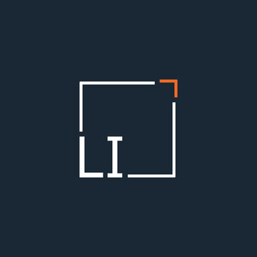 initial monogram logo for Creative with square style design.