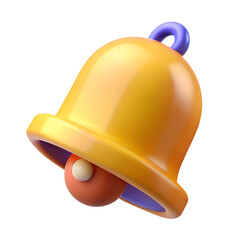 Poster - 3D Rendered Minimalist Notification Bell Icon