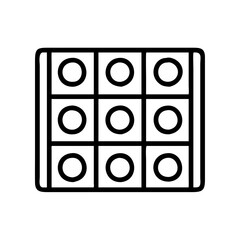 Poster - Download tic tac toe game vector icon illustration for free board game design