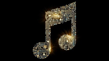Poster - digital connections enhance the essence of musical creativity generative ai