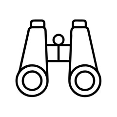 Poster - Binoculars vector icon optical instrument for distance viewing and observation