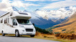 © Irina B - Family vacation adventure in rv motorhome amidst scenic mountain landscapes for memorable holiday travel experience