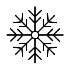 Poster - Isolated snowflake vector illustration for winter holiday season and christmas art