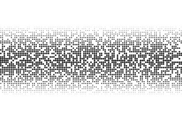 Poster - Abstract simple flat black straight line halftone texture isolated on transparent background. Geometric vector shape elements pattern for presentation design, card, or banner