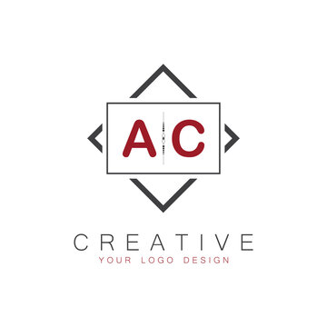 initial monogram logo for Creative with square style design.