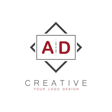initial monogram logo for Creative with square style design.