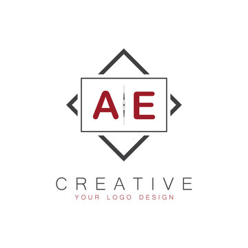 initial monogram logo for Creative with square style design.