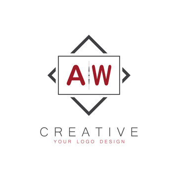 initial monogram logo for Creative with square style design.