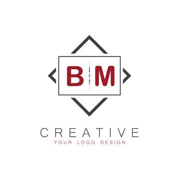 initial monogram logo for Creative with square style design.