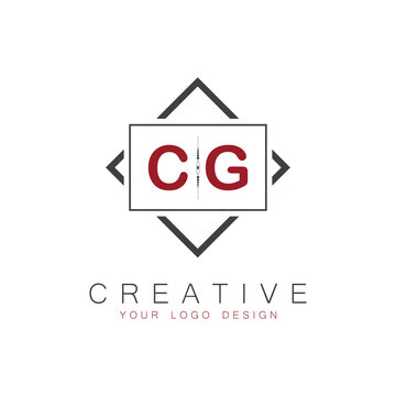 initial monogram logo for Creative with square style design.