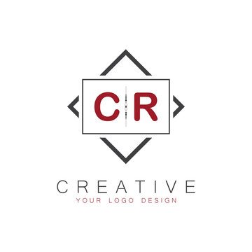 initial monogram logo for Creative with square style design.