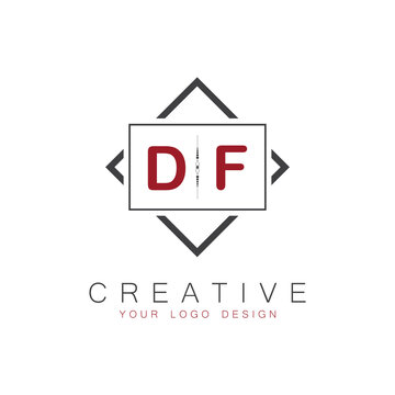 initial monogram logo for Creative with square style design.