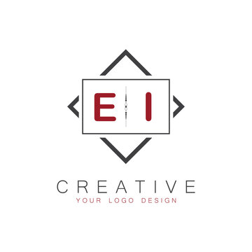 initial monogram logo for Creative with square style design.